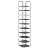 vidaXL Zapatero 10 niveles negro 33x33x174 cm tejido no tejido