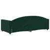 vidaXL Sof&aacute; cama sin colch&oacute;n terciopelo verde oscuro 90x200cm