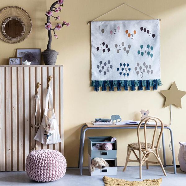 KidsDepot Caja de almacenaje Original metal plateado