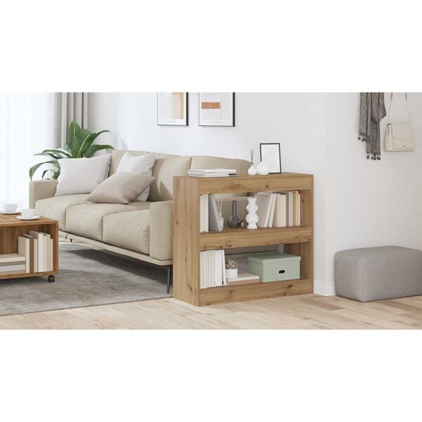 vidaXL Estanter&iacute;a/divisor de espacios roble artisan 80x30x72 cm