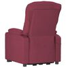 vidaXL Sill&oacute;n reclinable el&eacute;ctrico tela rojo tinto