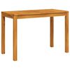 vidaXL Mesa de comedor de jard&iacute;n madera maciza de acacia 110x55x75 cm