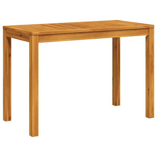 vidaXL Mesa de comedor de jard&iacute;n madera maciza de acacia 110x55x75 cm