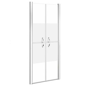 vidaXL Puerta de ducha ESG medio esmerilado 71x190 cm
