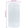 vidaXL Toallas de playa 6 uds tela blanco 400 g/m² 60x135 cm