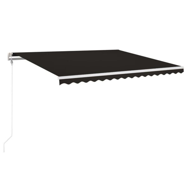 vidaXL Toldo retr&aacute;ctil autom&aacute;tico gris antracita 400x350 cm