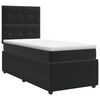 vidaXL Cama box spring con colch&oacute;n Negro 80 x 200 cm Terciopelo