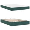 vidaXL Estructura de cama con colch&oacute;n 2 pcs Verde Terciopelo