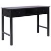 vidaXL Escritorio de madera negro 110x45x76 cm