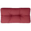 vidaXL Coj&iacute;n para sof&aacute; de palets de tela rojo tinto 70x40x12 cm