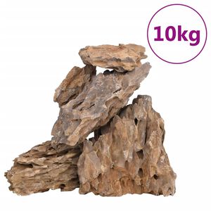vidaXL Piedras de drag&oacute;n mezcla de colores 10 kg 10-30 cm