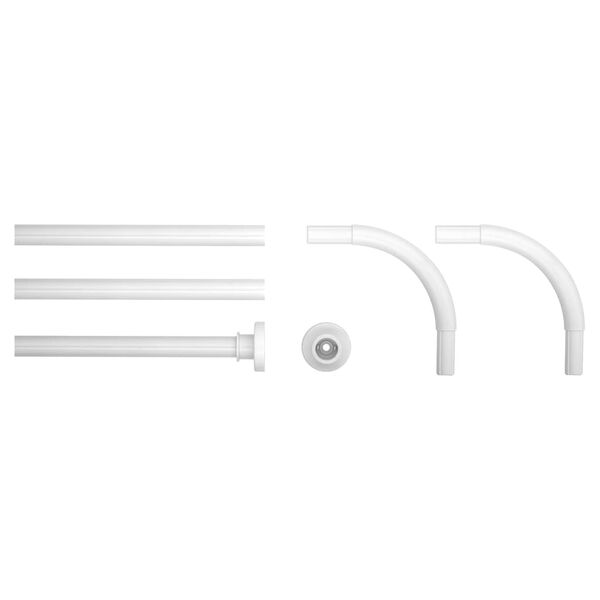 Sealskin Barra para cortina de ducha blanca