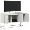 vidaXL Mueble para TV de acero blanco 100,5x39x60,5 cm