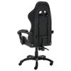 vidaXL Silla gaming de cuero sintético negro y camuflaje