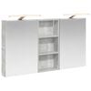 vidaXL Juego de Muebles de Ba&ntilde;o 3 uds. Gris Hormig&oacute;n