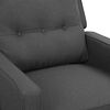 vidaXL Sill&oacute;n de masaje elevable tela gris oscuro