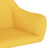 vidaXL Silla de comedor giratoria tela amarillo