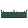 vidaXL Cabecera Colgante Verde oscuro 170 x 55 x 5 cm tela