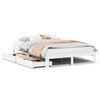 vidaXL Estructura de cama con cajones madera de pino blanca 135x190 cm