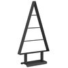 vidaXL &Aacute;rbol de Navidad de metal con soporte Negro 60 cm Acero