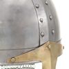 vidaXL Réplica casco de caballero cruzado antiguo LARP acero plateado