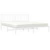 vidaXL Estructura cama sin colchón con cabecero metal blanco 180x200cm