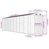 vidaXL Cobertizo de jard&iacute;n acero galvanizado verde 191x725x198 cm