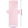 vidaXL Toallas de Reposera 2 pcs Rosa 210 x 75 cm