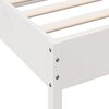 vidaXL Estructura de cama sin colchón madera maciza blanca 90x190 cm
