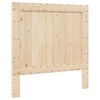 vidaXL Estructura de cama con cabecero madera de pino gris 100x200cm