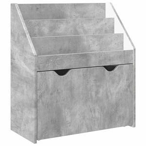 vidaXL Estanter&iacute;a para Ni&ntilde;os con caj&oacute;n Gris Concreto 60 x 29,5 x 69 cm