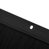 vidaXL Sellos de cepillo de puerta atornillables 12 pcs Negro 100 cm