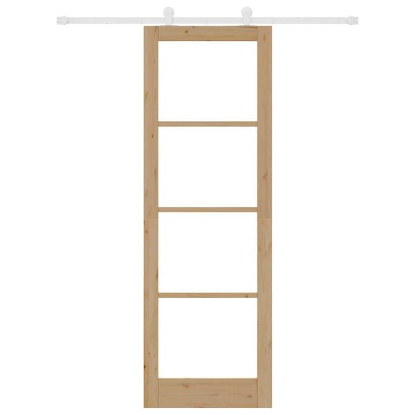 vidaXL Puerta Corredera ORKDAL Natural 78 x 232 cm