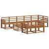 vidaXL Conjunto de sof&aacute;s de exterior 9 pcs Natural