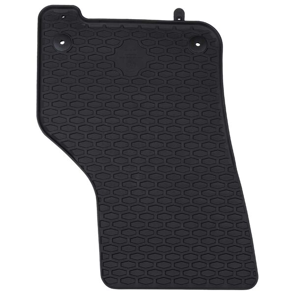 vidaXL Alfombrilla de Coche 4 pcs Negro Goma