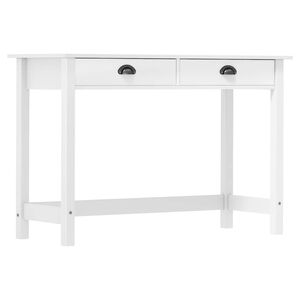 vidaXL Mesa consola Hill con 2 cajones madera pino 110x45x74 cm