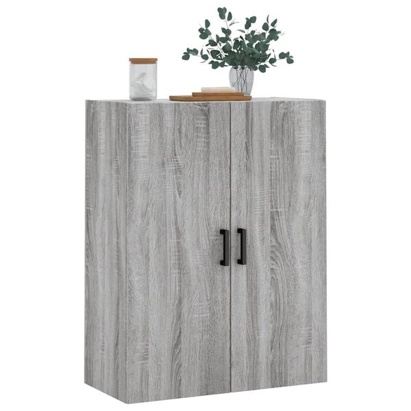 vidaXL Armario de pared gris Sonoma 69,5x34x90 cm