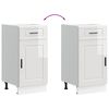 vidaXL Mueble bajo de cocina&nbsp;porto alto brillo blanco
