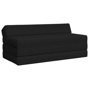 vidaXL Sof&aacute; Cama Plegable Negro 120 x 60 x 49 cm Tela