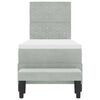 vidaXL Cama tipo Box Spring Gris claro 80 x 200 cm Terciopelo