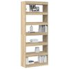 vidaXL Librer&iacute;a Roble Sonoma 80 x 30 x 198 cm Madera de ingenier&iacute;a
