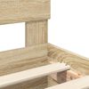 vidaXL Estructura de cama con cabecera Roble Sonoma 90 x 190 cm