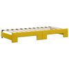 vidaXL Sof&aacute; cama nido con cajones terciopelo amarillo 90x200 cm