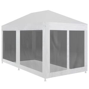 vidaXL Carpa de celebraciones con 6 paredes de malla 6x3 m