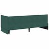 vidaXL Estructura de Cama Esquina con Colch&oacute;n 2 pcs Verde Terciopelo
