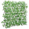 vidaXL Enrejado valla expansible de hiedra artificial verde 180x60 cm