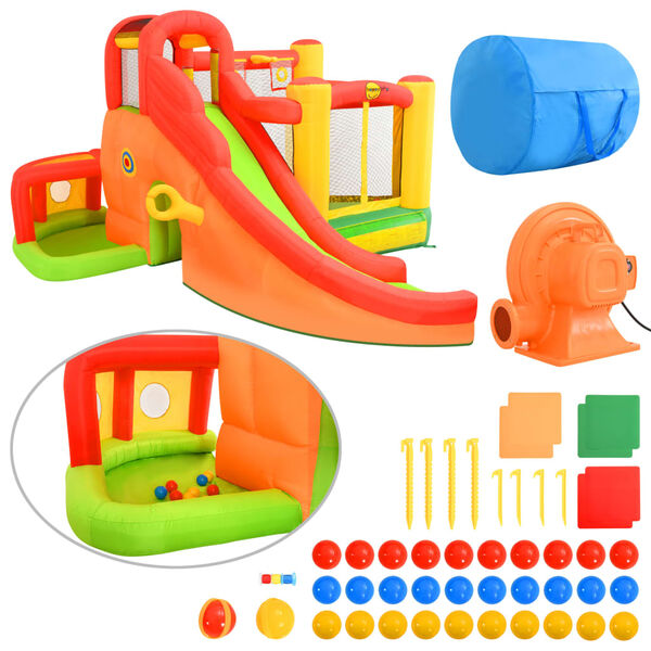 Happy Hop Castillo hinchable con tobog&aacute;n 450x380x230 cm PVC