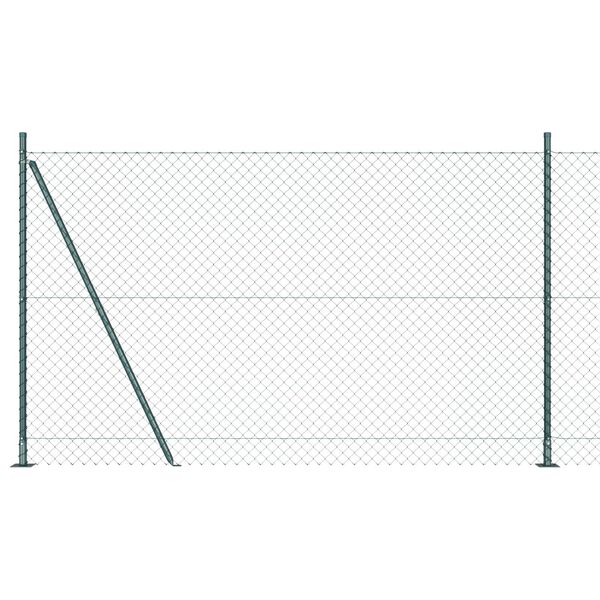 vidaXL Poste de Valla Verde 10 x 1,6 m (malla de 40 x 40 mm)