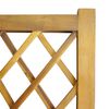 vidaXL Arriate de jardín con enrejado madera de acacia