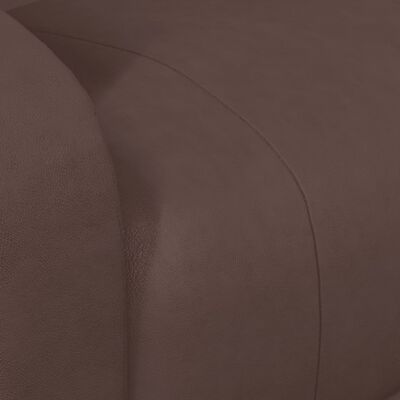 vidaXL Sillón de masaje elevable cuero sintético marrón